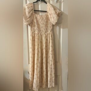 DAZY Peach Floral Maxi Dress